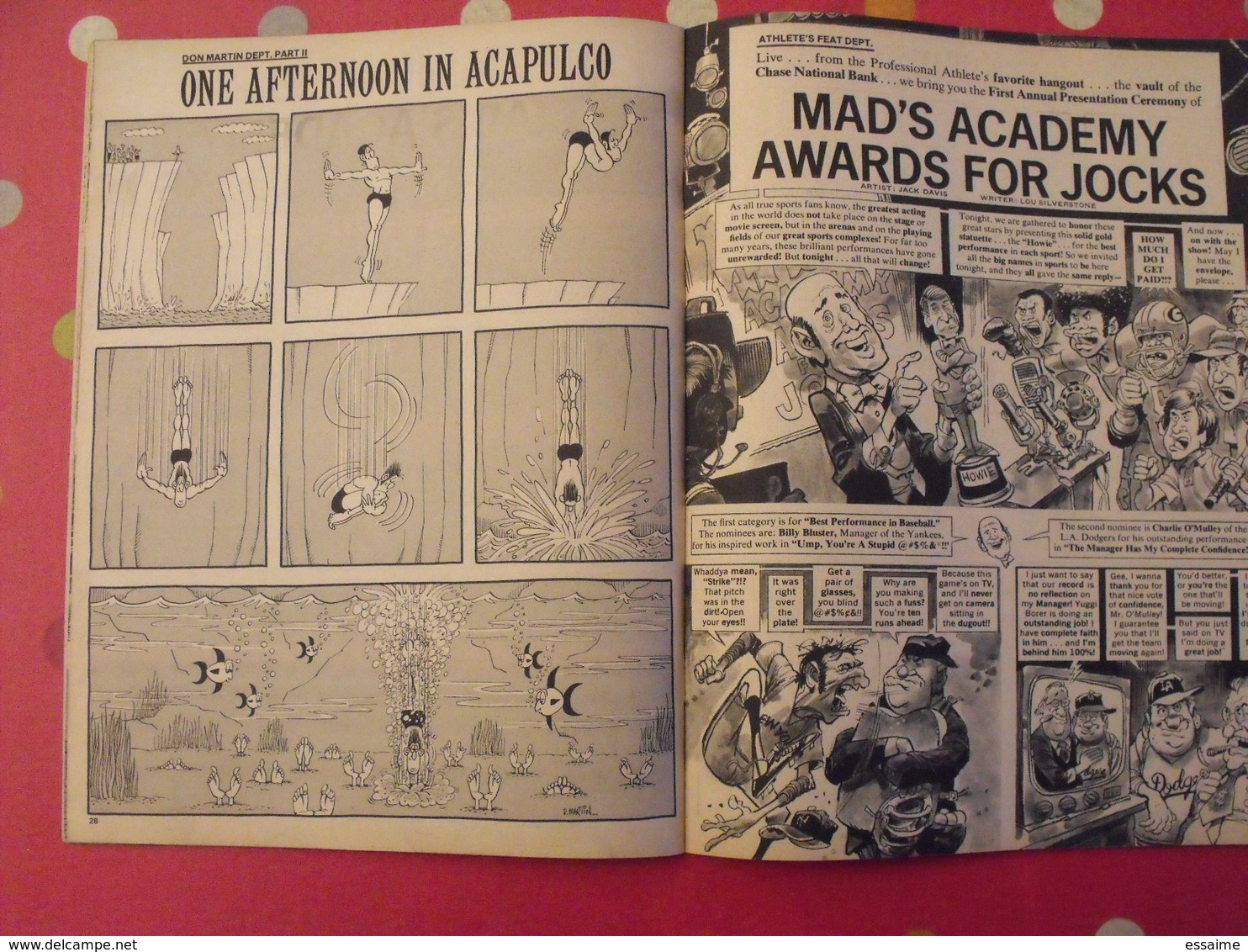 16 n° de MAD de 1976-1981. jack richard, don martin, david berg, jaffee. en anglais