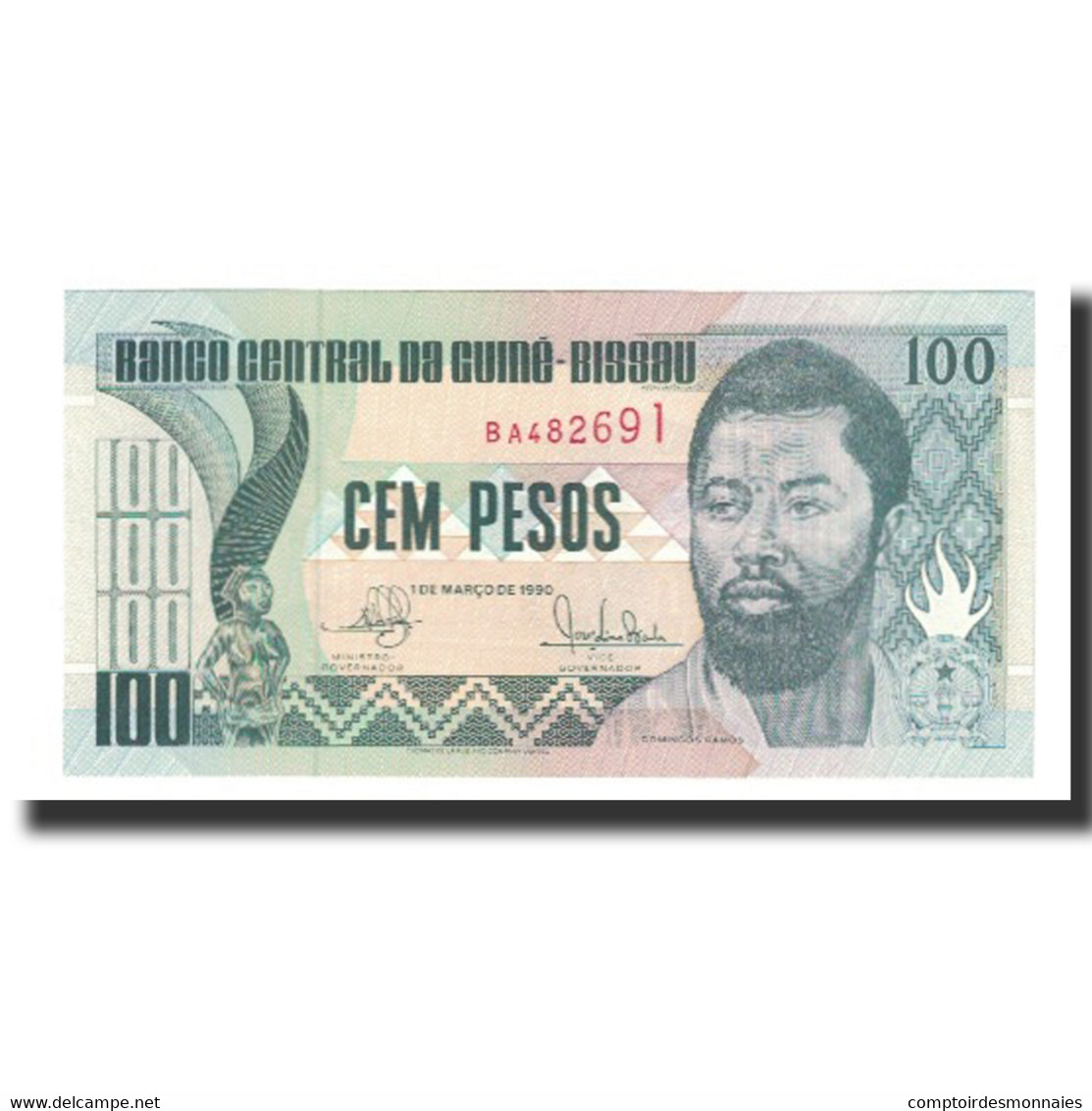 Billet, Guinea-Bissau, 100 Pesos, 1990, 1990-03-01, KM:11, SPL - Guinee-Bissau