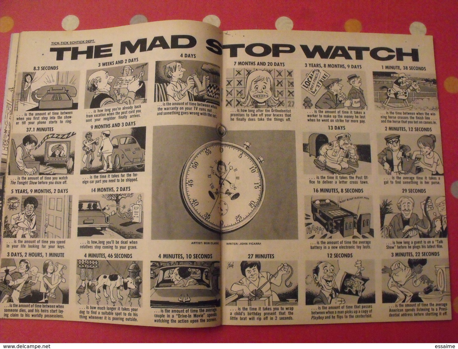 12 n° de MAD de 1980-1982. jack richard, don martin, david berg, jaffee. en anglais