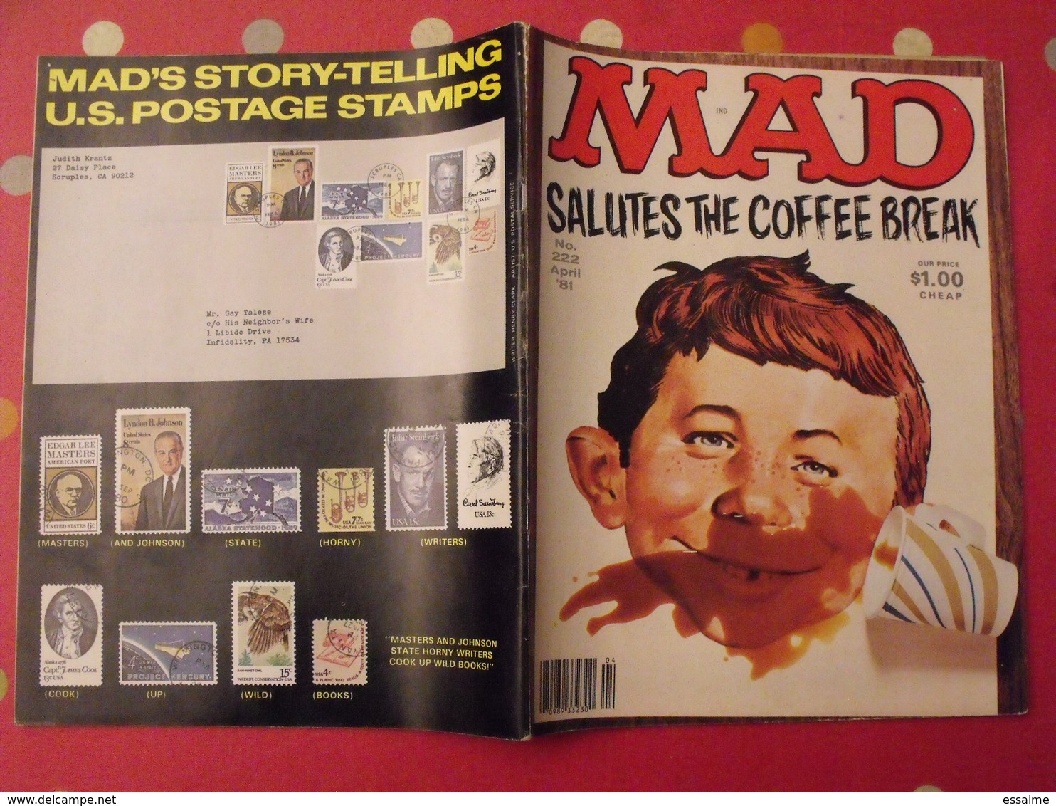12 n° de MAD de 1980-1982. jack richard, don martin, david berg, jaffee. en anglais