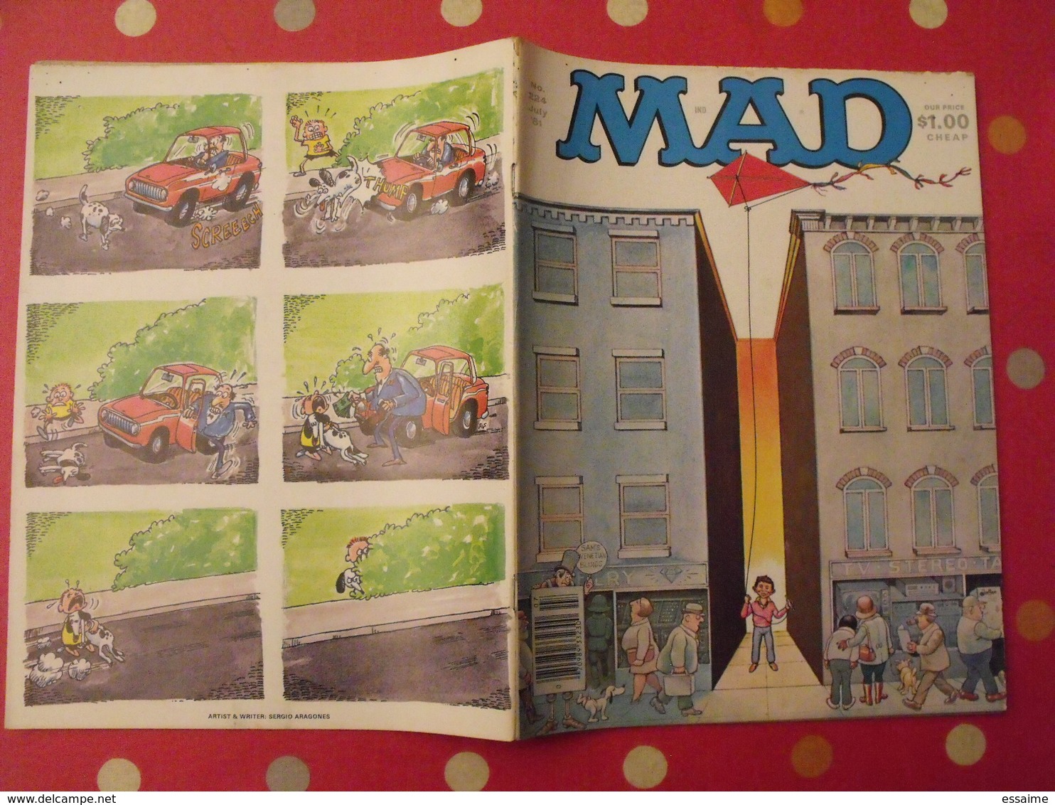 12 n° de MAD de 1980-1982. jack richard, don martin, david berg, jaffee. en anglais