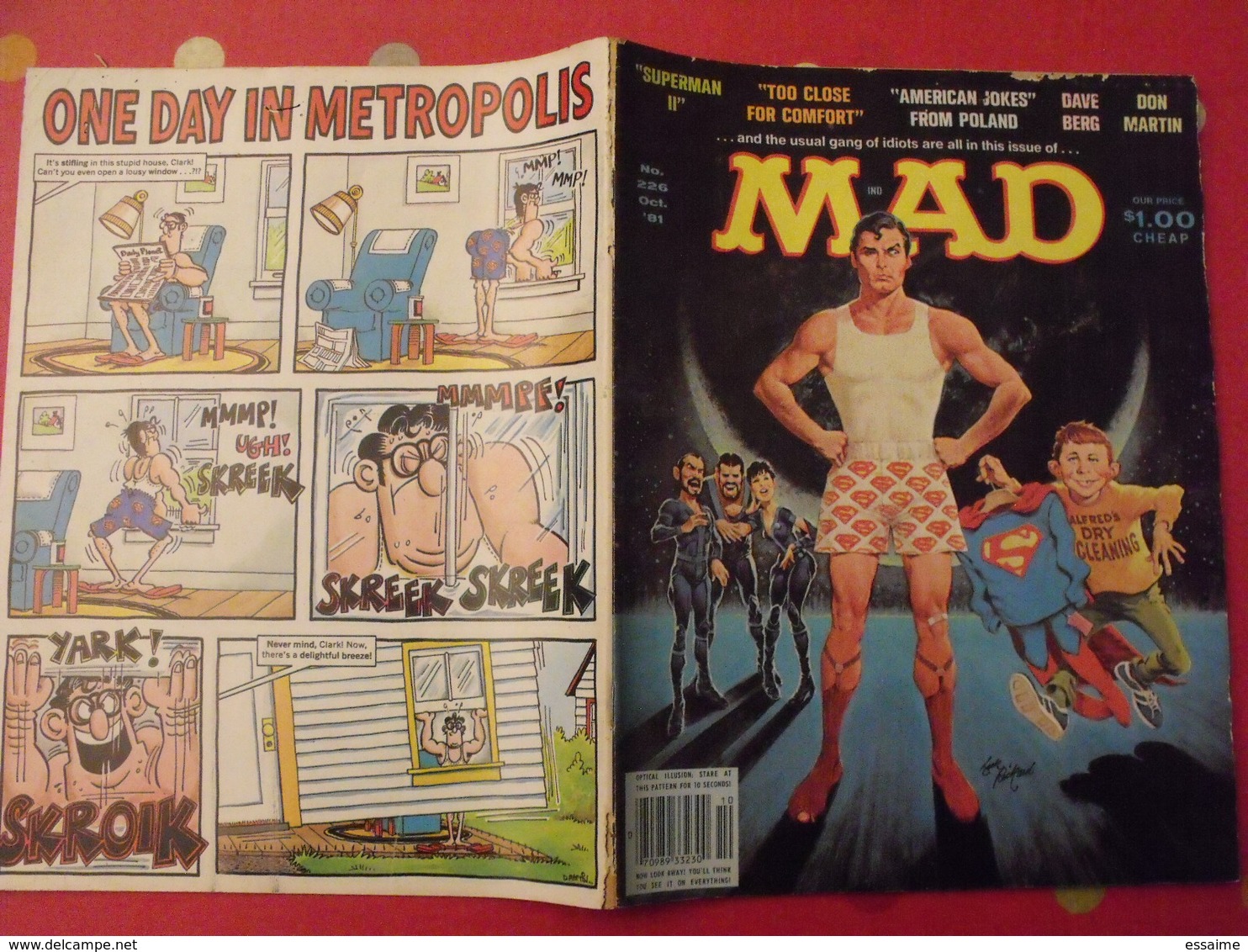 12 n° de MAD de 1980-1982. jack richard, don martin, david berg, jaffee. en anglais