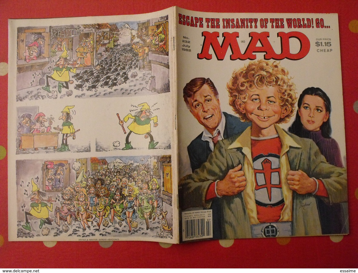 10 n° de MAD de 1982-1983. jack richard, don martin, david berg, jaffee. en anglais