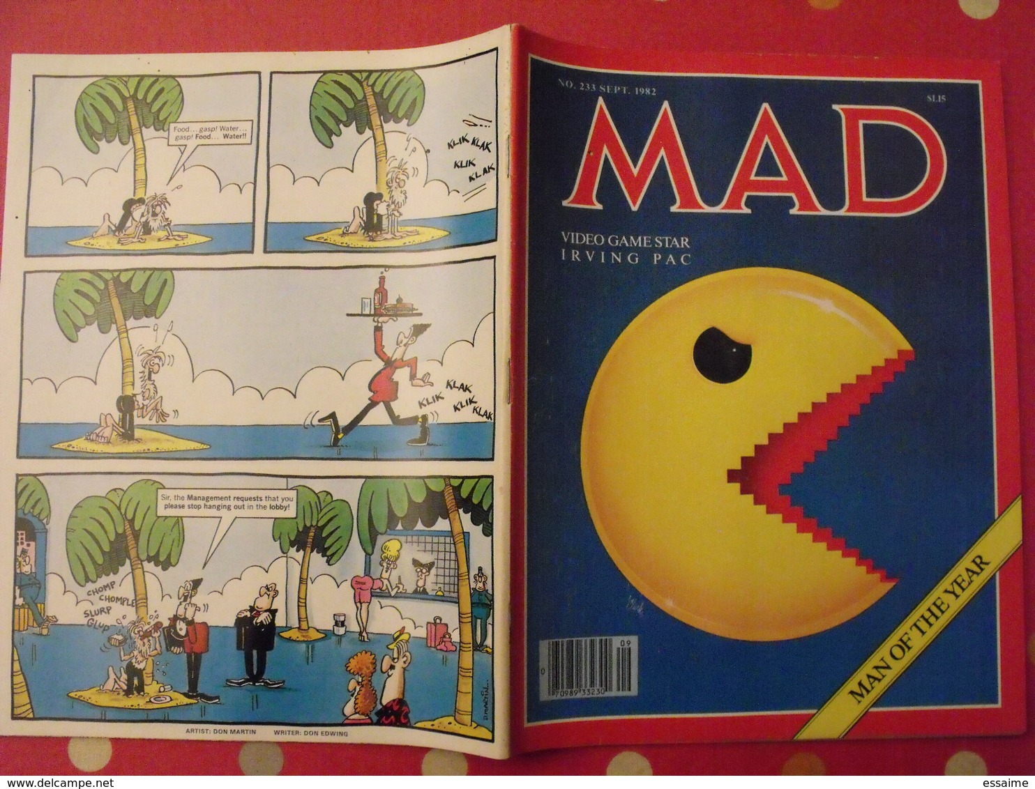 10 n° de MAD de 1982-1983. jack richard, don martin, david berg, jaffee. en anglais