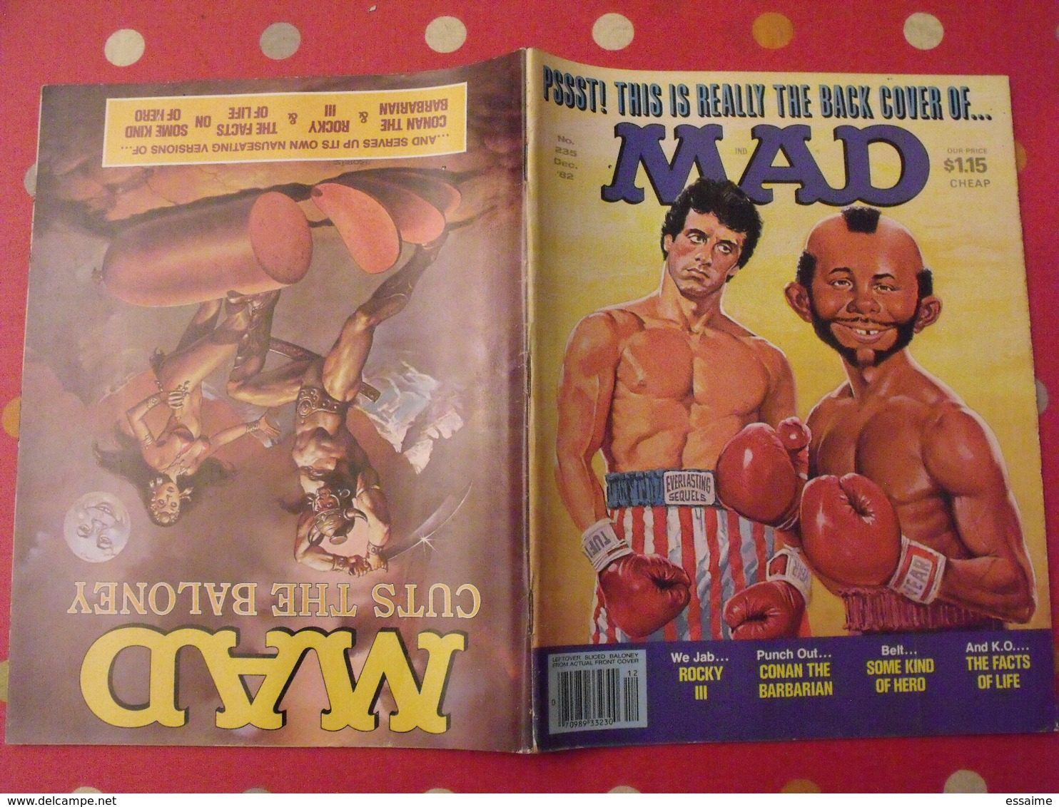 10 n° de MAD de 1982-1983. jack richard, don martin, david berg, jaffee. en anglais