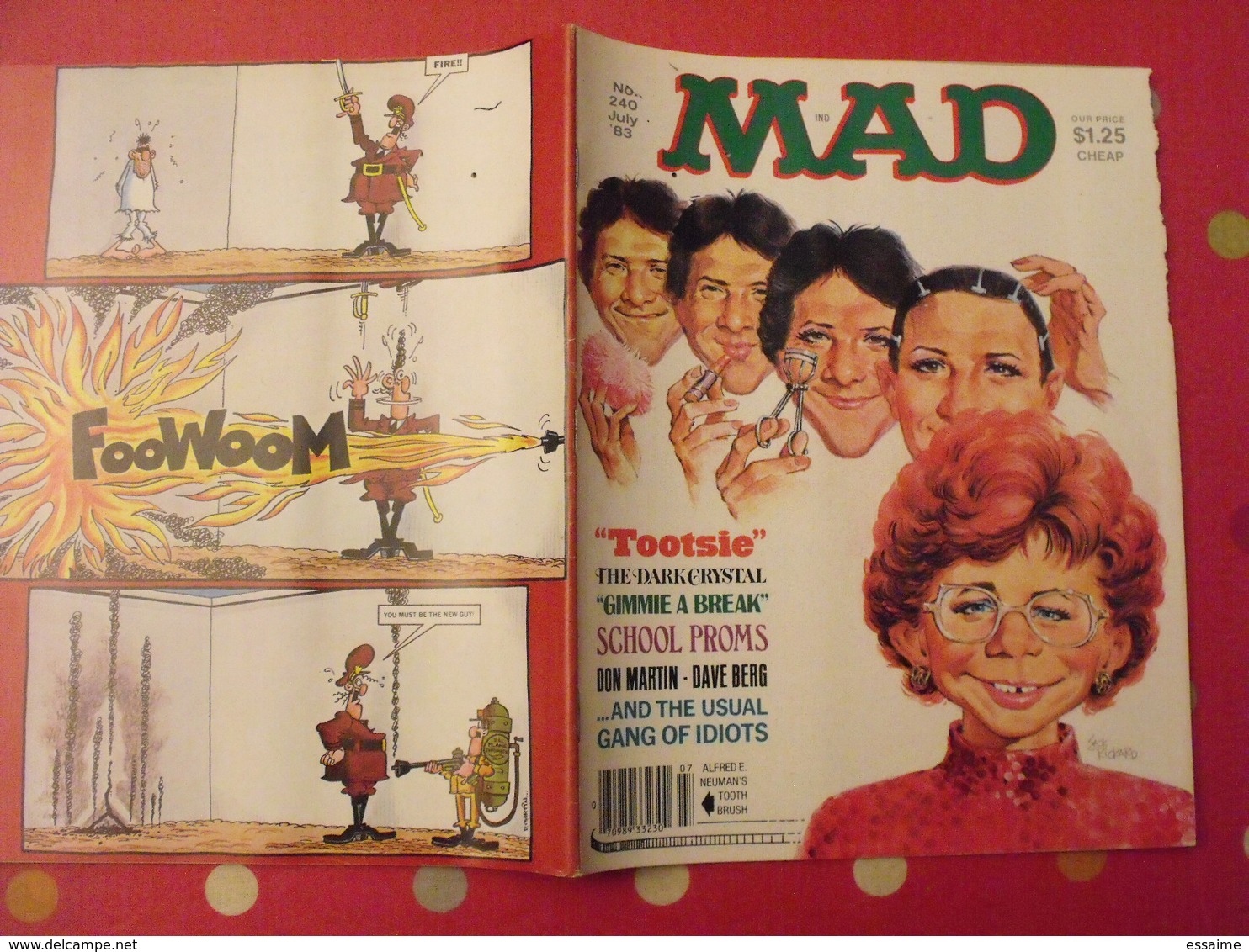 10 n° de MAD de 1982-1983. jack richard, don martin, david berg, jaffee. en anglais