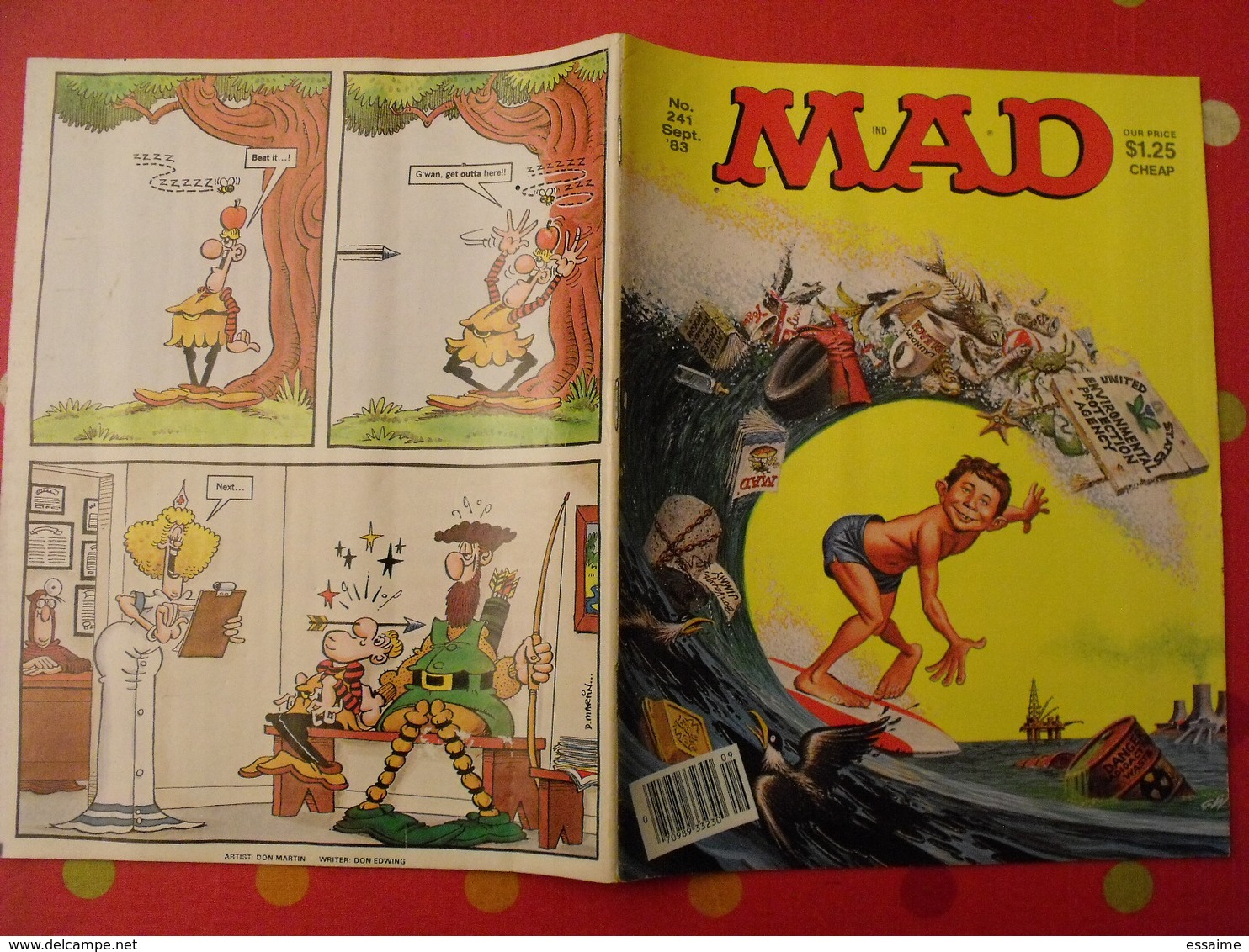 10 n° de MAD de 1982-1983. jack richard, don martin, david berg, jaffee. en anglais