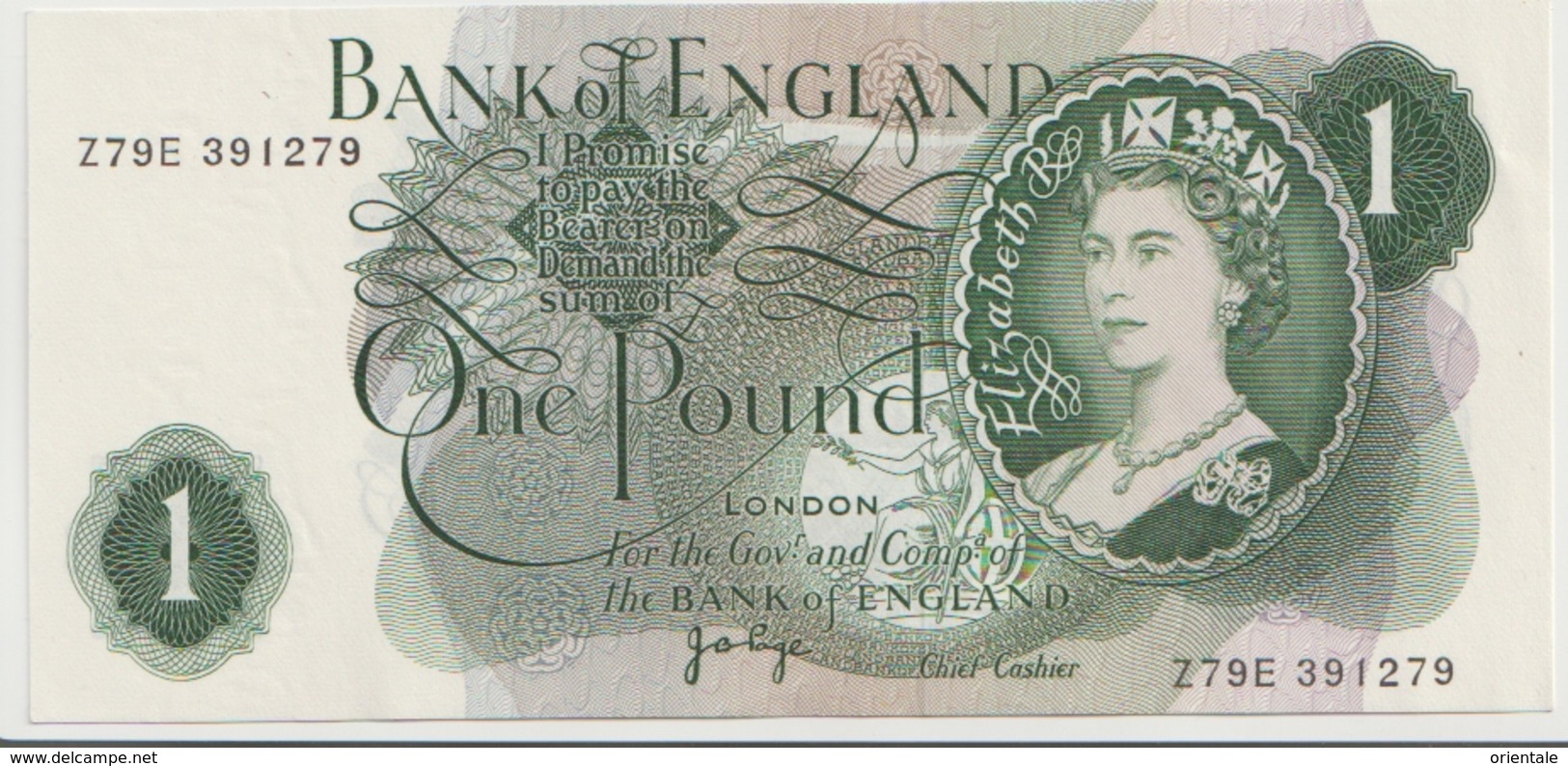 GREAT BRITAIN P. 374g 1 P 1977 AUNC - 1 Pound