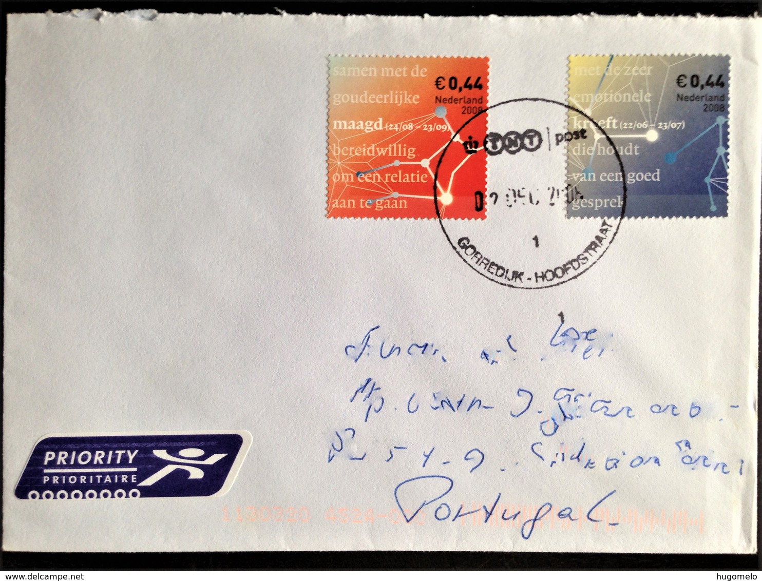 Netherlands, Circulated Cover To Portugal, 2008 - Lettres & Documents