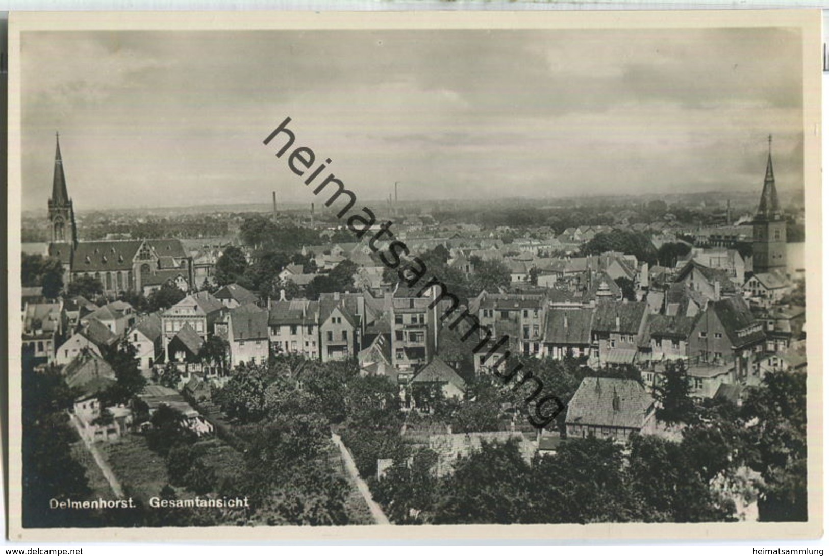 Delmenhorst - Gesamtansicht - Foto-Ansichtskarte - Verlag Paul Andreas Bremen 20er Jahre - Delmenhorst