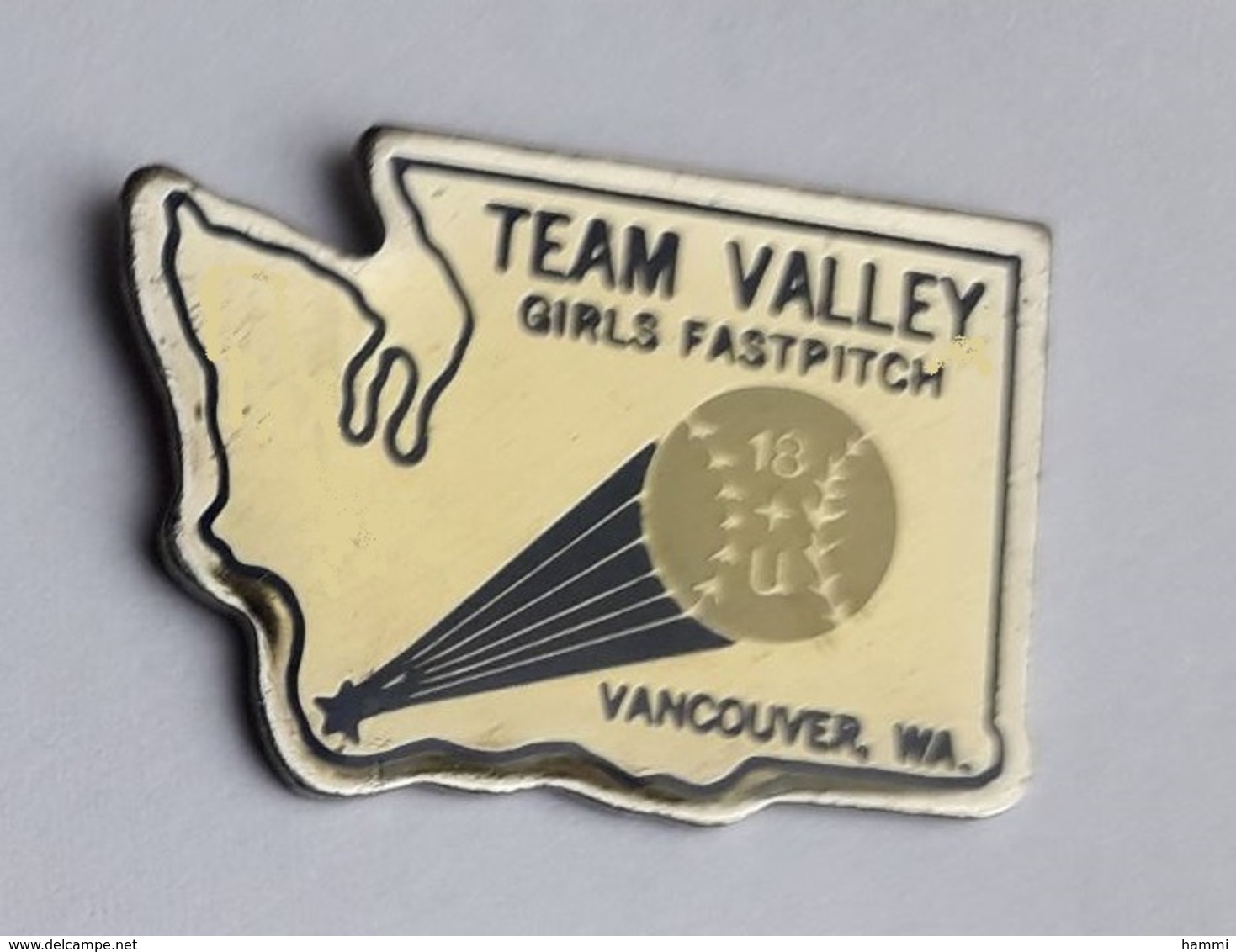 AA316 Pin's Baseball VANCOUVER Canada Team Valley Girls Fastpitch Achat Immédiat - Baseball