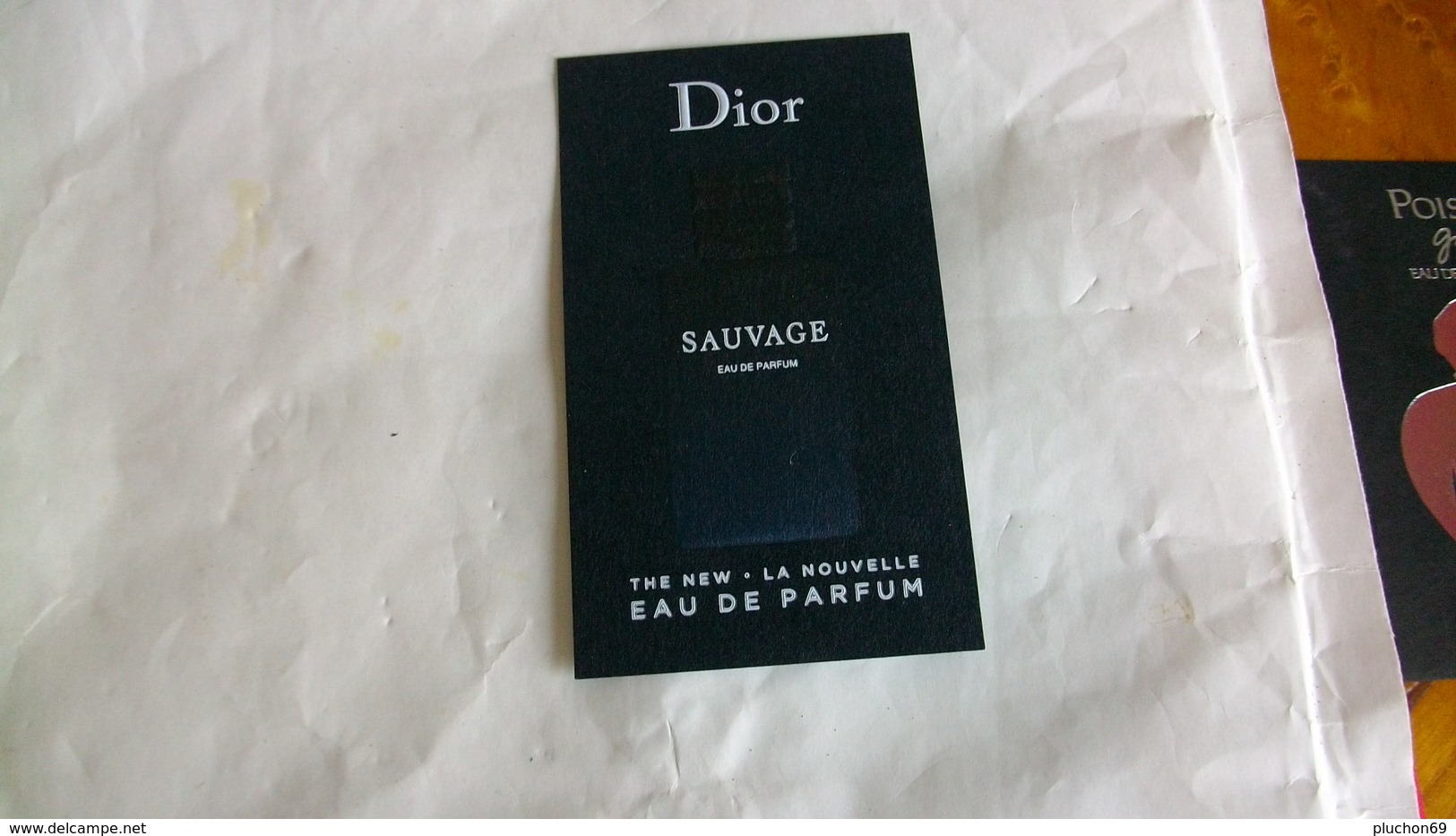 Carte Parfumée Dior Sauvage Forme Bouteille Pour Homme - Modern (ab 1961)