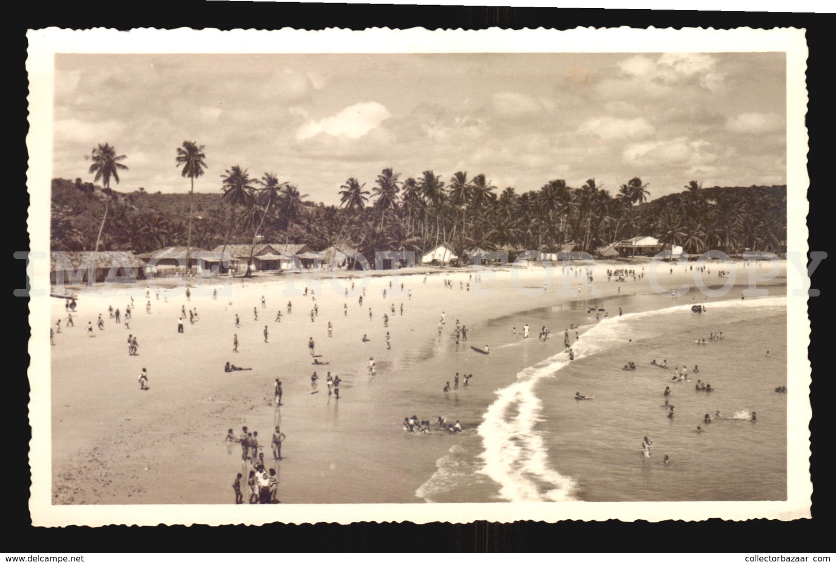 Praia De Gaibu Recife Brasil Ca1930  - Cartao Postal Foto Fotografica W5_1405 - Recife