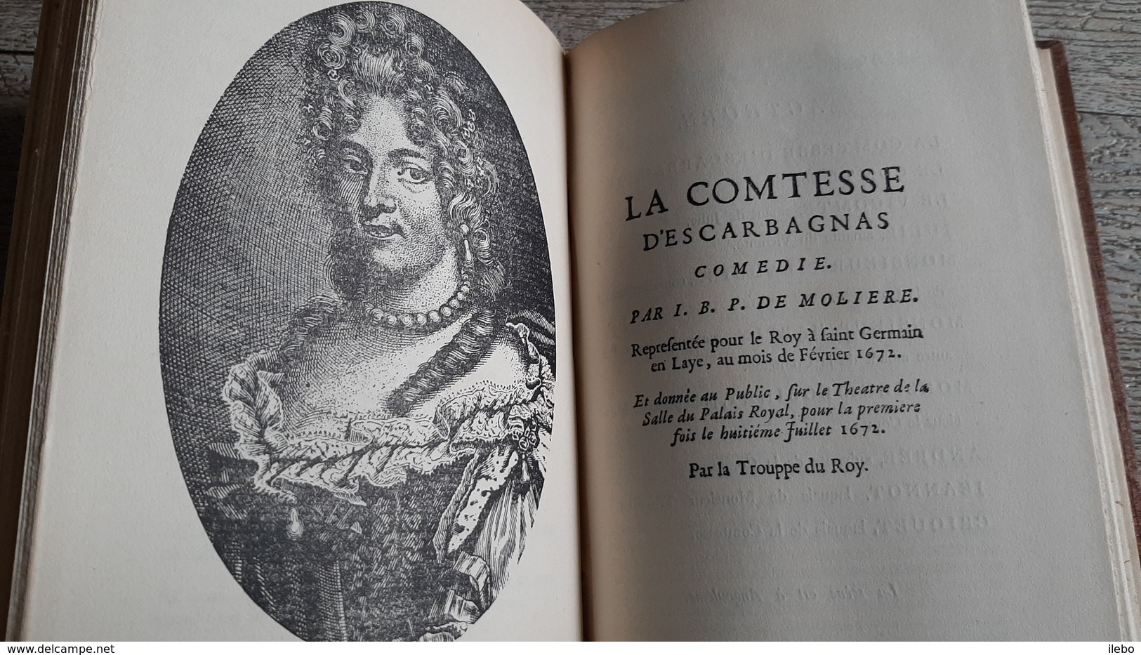 Psyché Les Fourberies De Scapin La Comtesse D'escarbagnas Les Femmes Savantes Le Malade Imaginaire Molière Gravures - French Authors