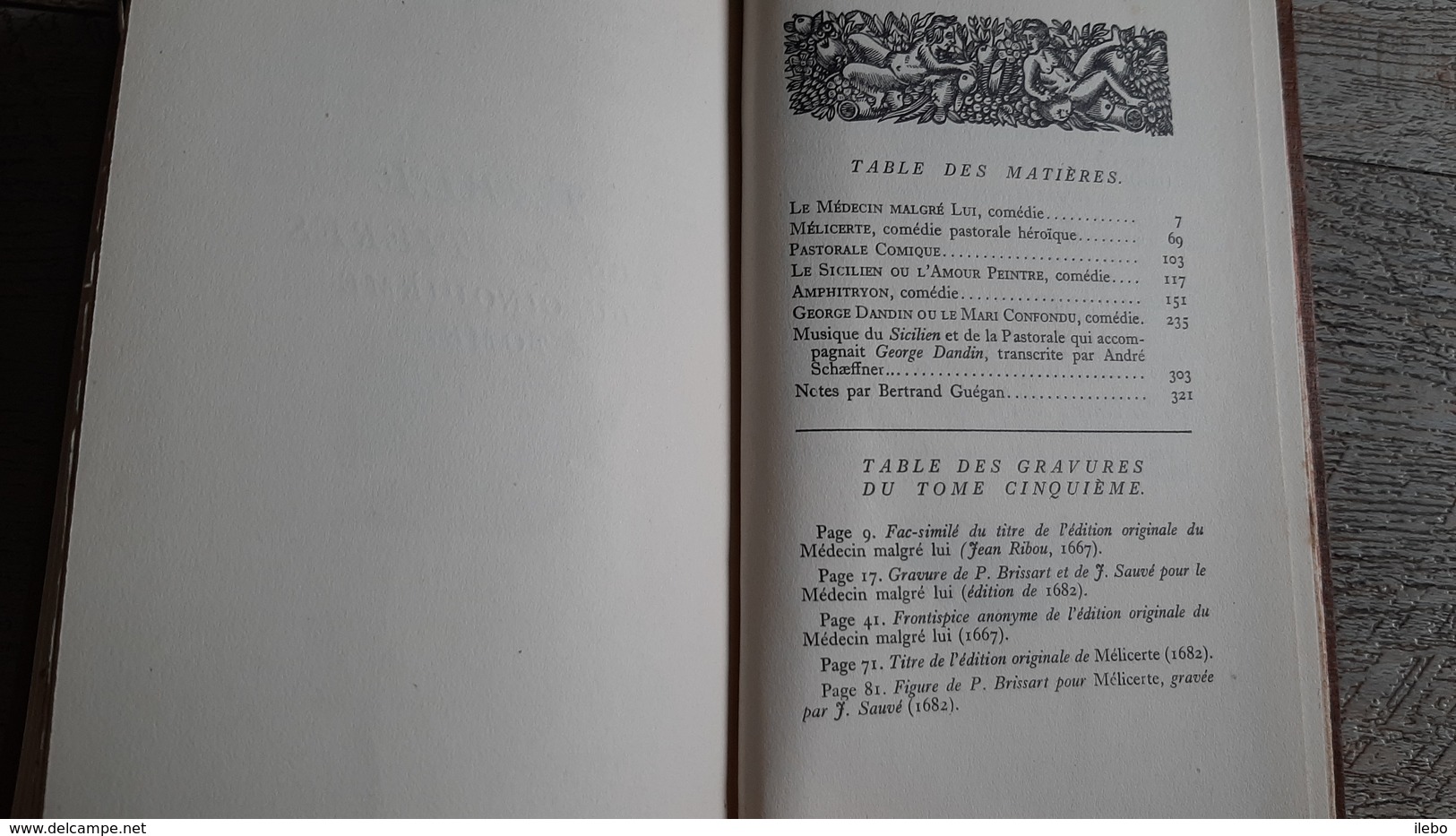 Le Médecin Malgré Lui Mélicerte Pastorale Le Sicilien Amphytrion George Dandin  Molière Gravures - Auteurs Français