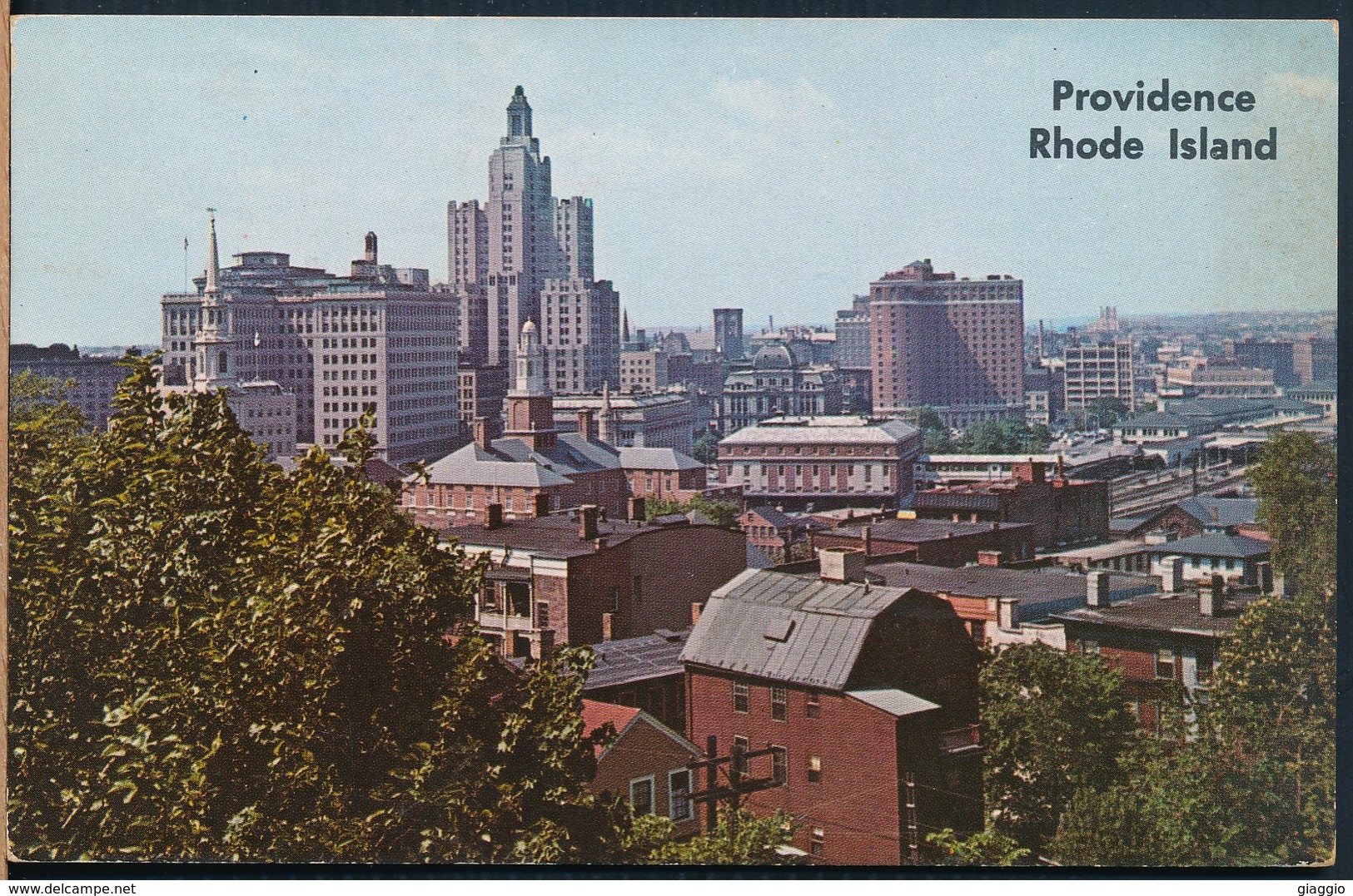 °°° 19580 - USA - RI - SKYLINE OF PROVIDENCE - 1962 With Stamps °°° - Providence