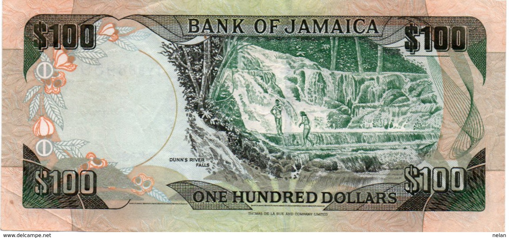 JAMAICA 100 DOLLARS 2003  P-80c  CIRC.xf+ - Jamaique