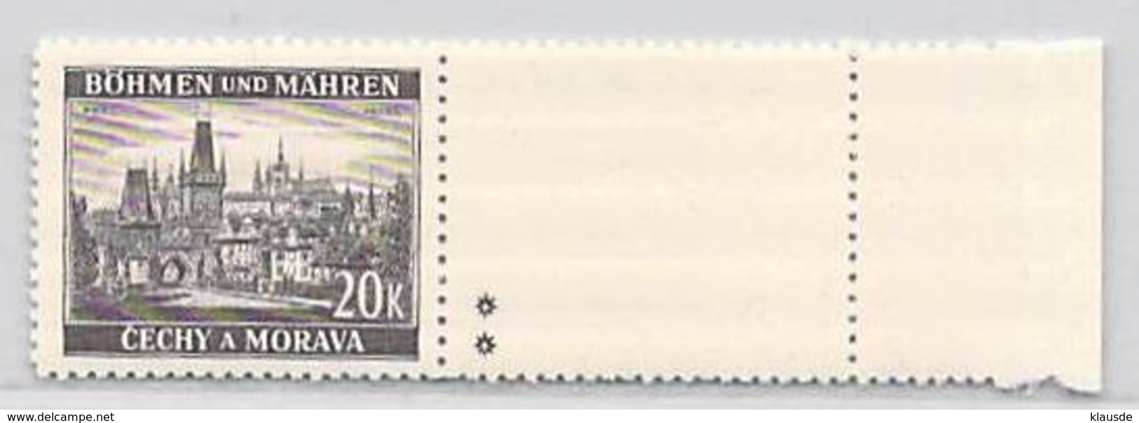 MiNr.61 LW Xx Deutschland Böhmen & Mähren - Unused Stamps