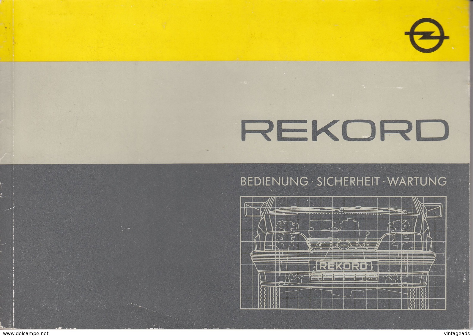 (AD379) Original Anleitung OPEL Rekord, Auflage November 1985, Deutsch - Manuales De Reparación