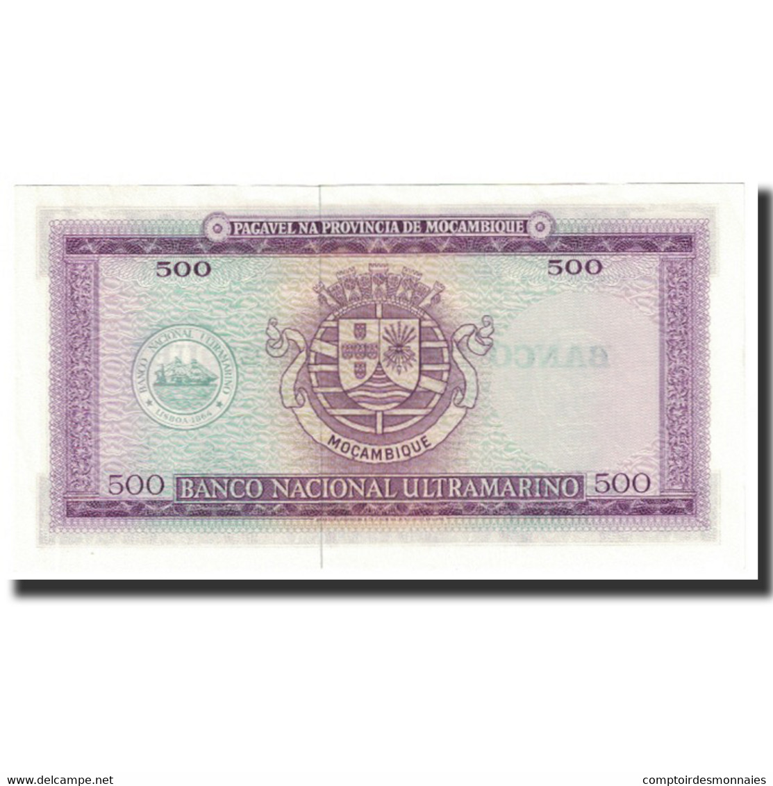 Billet, Mozambique, 500 Escudos, 1967, 1967-03-22, KM:118a, SPL - Mozambique