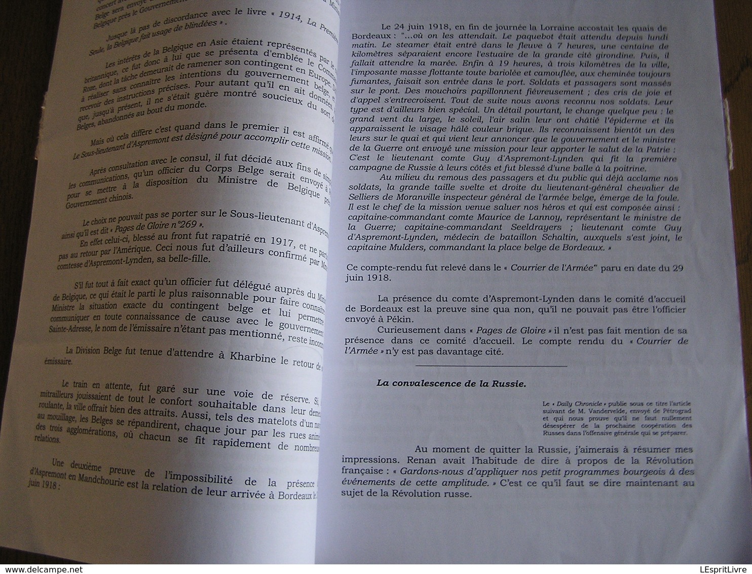 A.C.M .Feuillet N° 30 Guerre 14 18 Auto Canon Mitrailleuse ACM Auto Blindée Russie ASBL Souci De La Mémoire - Oorlog 1914-18