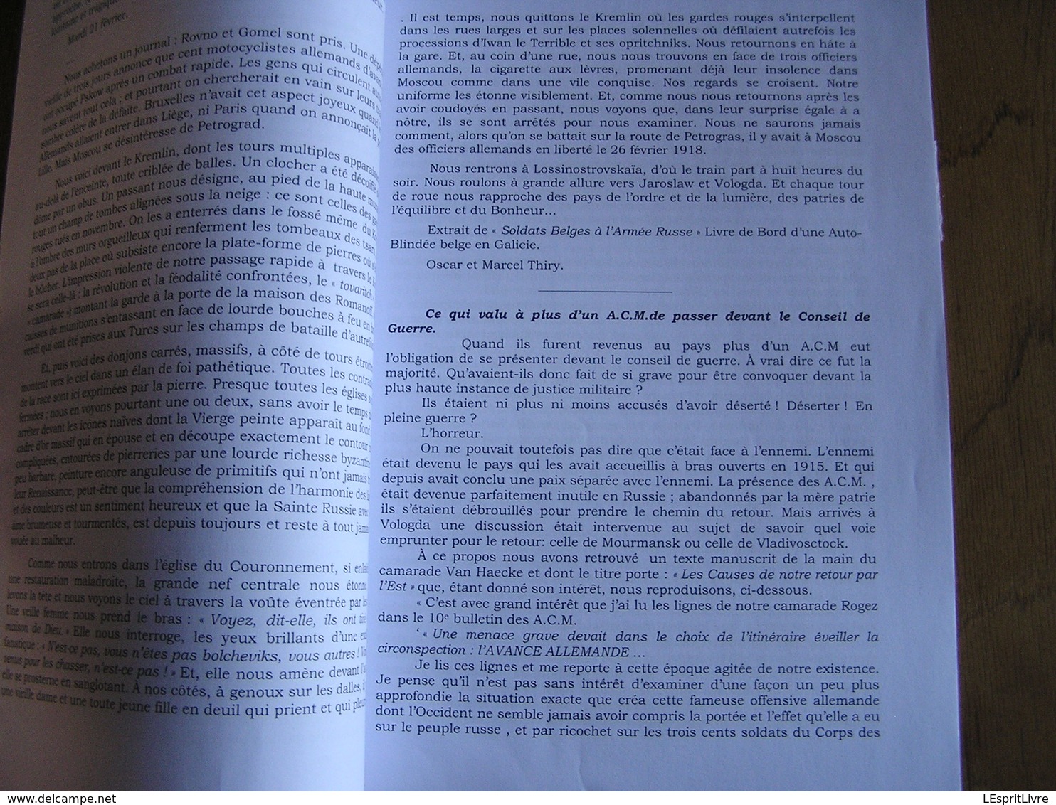 A.C.M .Feuillet N° 36 Guerre 14 18 Auto Canon Mitrailleuse ACM Auto Blindée Russie ASBL Souci De La Mémoire - Oorlog 1914-18