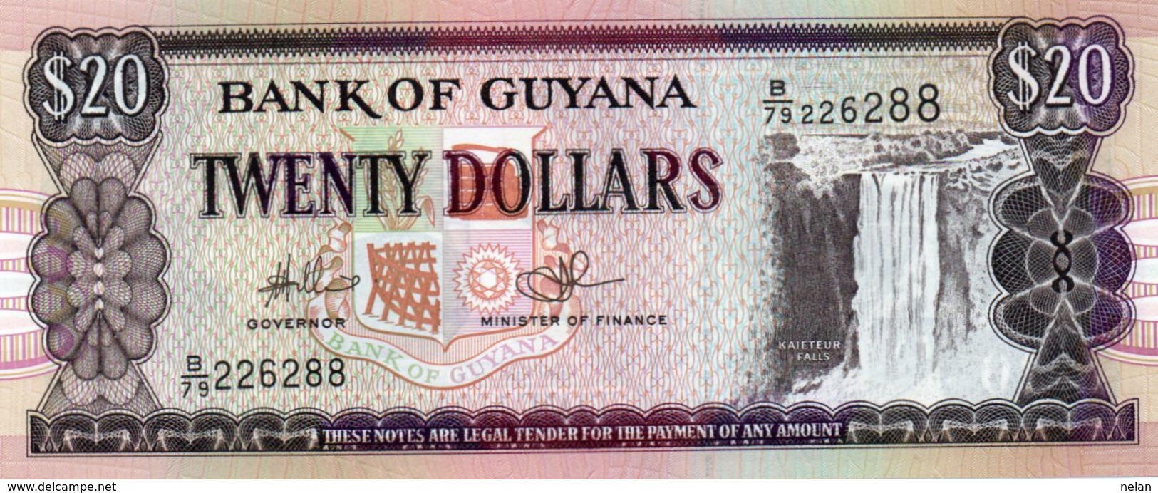 GUYANA 20 DOLLARS 2010  P-30e.2  UNC - Guyana