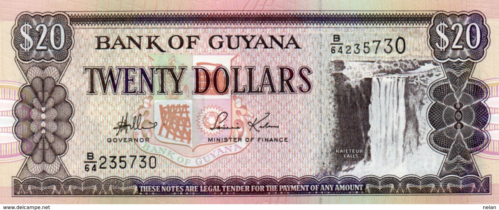 GUYANA 20 DOLLARS 2006  P-30  UNC - Guyana