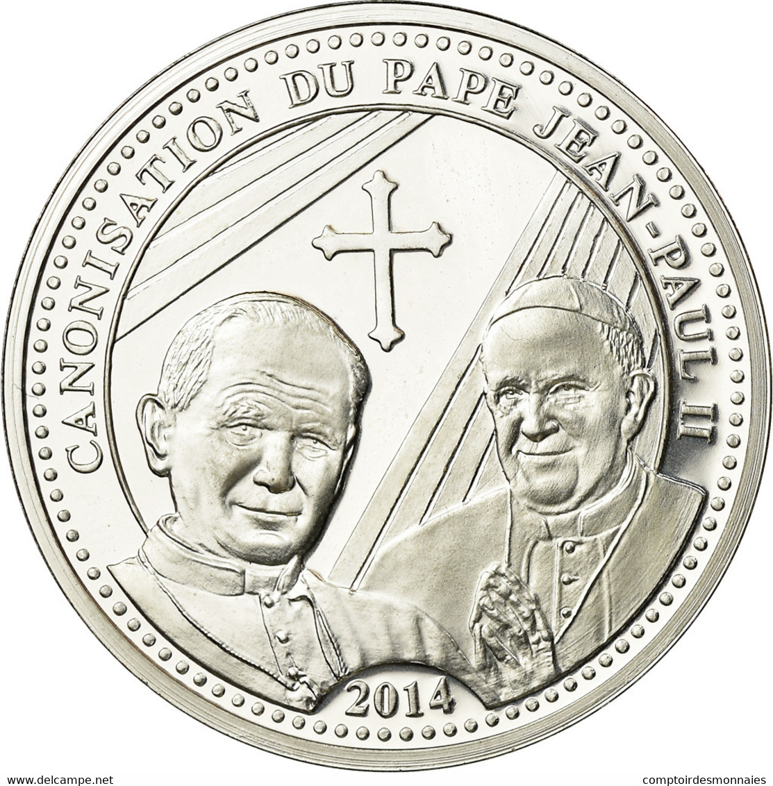 Vatican, Médaille, Canonisation De Jean Paul II, 2014, FDC, Argent - Autres & Non Classés