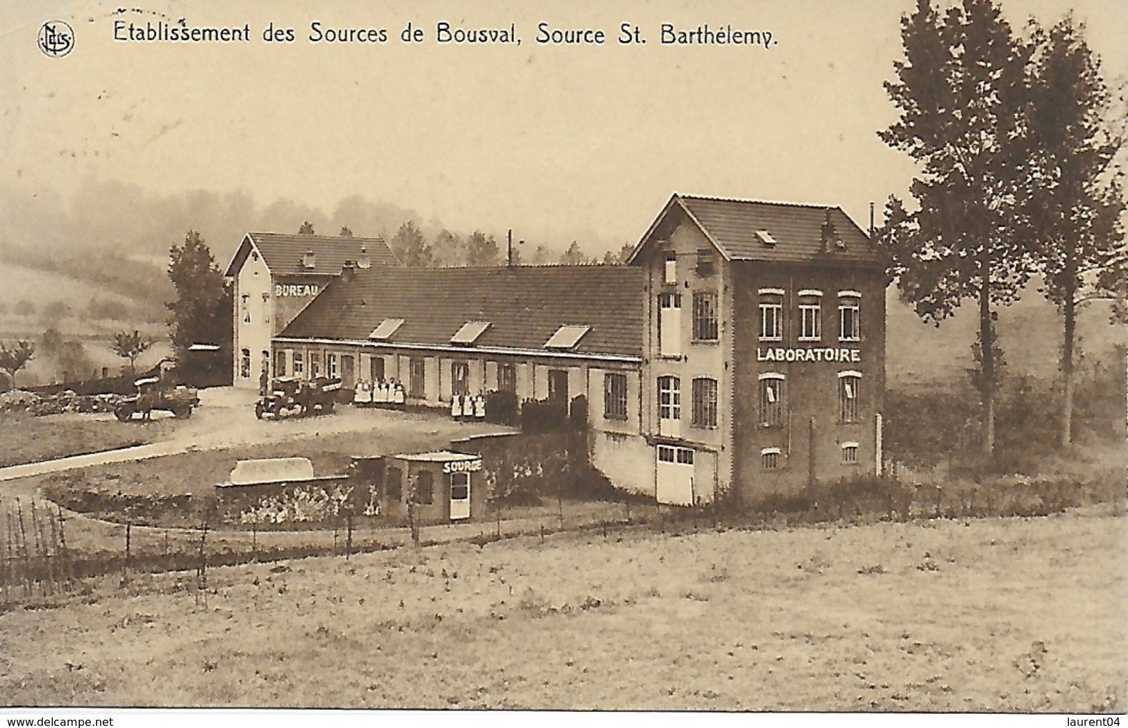 GENAPPE. BOUSVAL. BRASSERIE.ETABLISSEMENT DES SOURCES DE BOUSVAL, SOURCE ST. BARTHELEMY. BELLE ANIMATION - Genappe