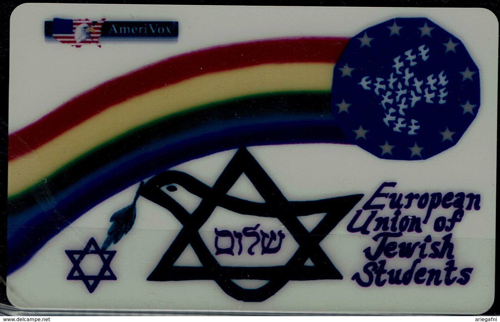 USA 1996 PRE-PAID PHONECARD JUDAICA SHALOM MINT VF!! - Uganda