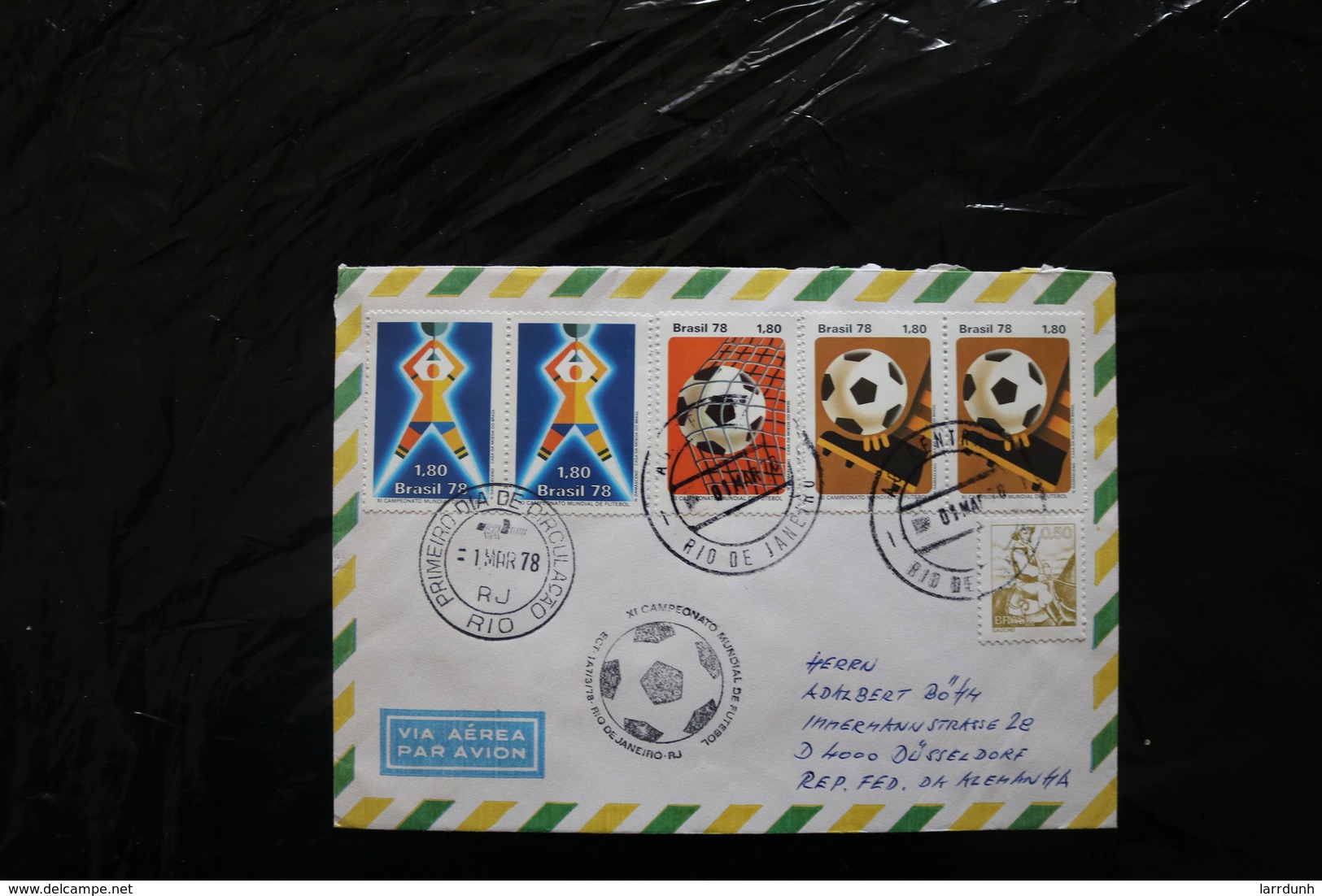 Brazil World Cup Soccer Football Championship Set Day Of Issue Cover To Germany 1978 A04s - Other & Unclassified