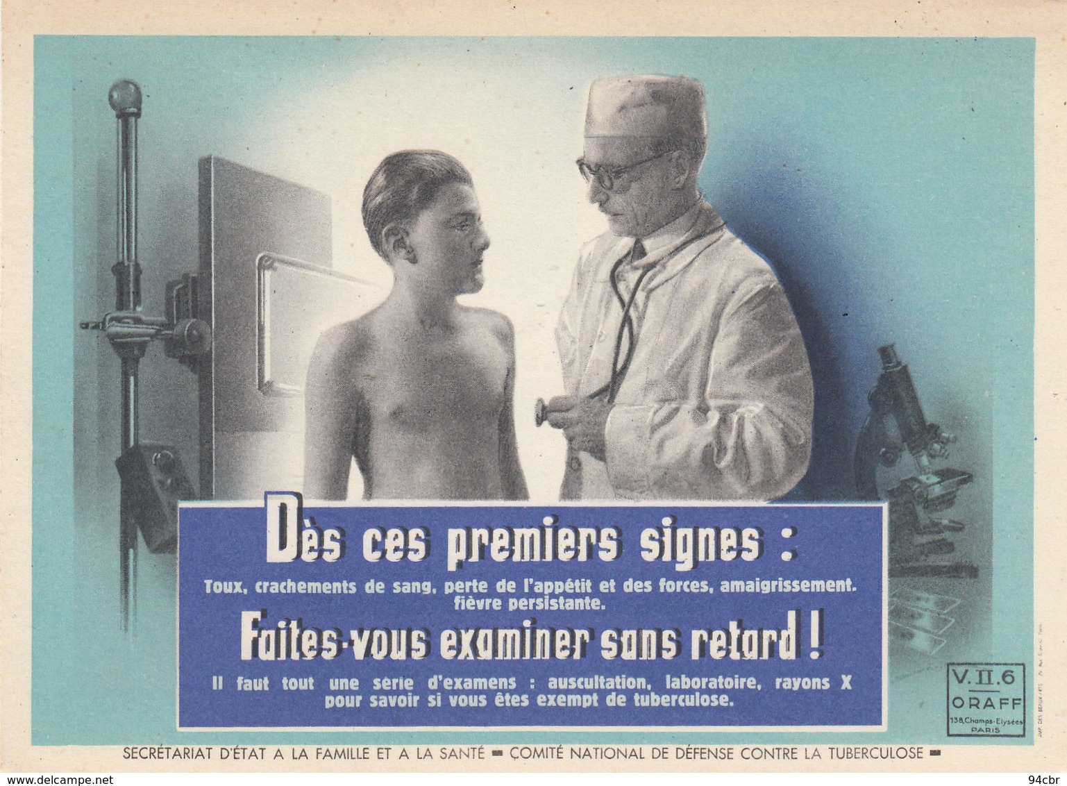 CPSMGF )comité National De Defense Contre La Tuberculose(b.bur Theme) - Santé