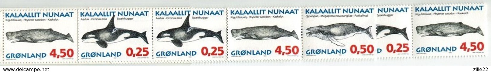 Grönland Mi# Automaten-MH 1 Postfrisch MNH - Fauna Whales - Libretti