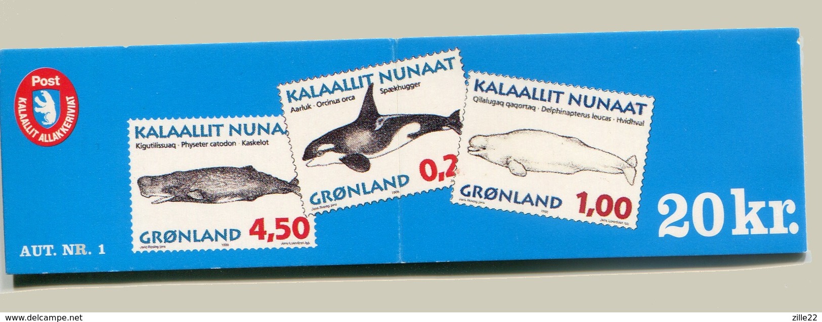 Grönland Mi# Automaten-MH 1 Postfrisch MNH - Fauna Whales - Booklets