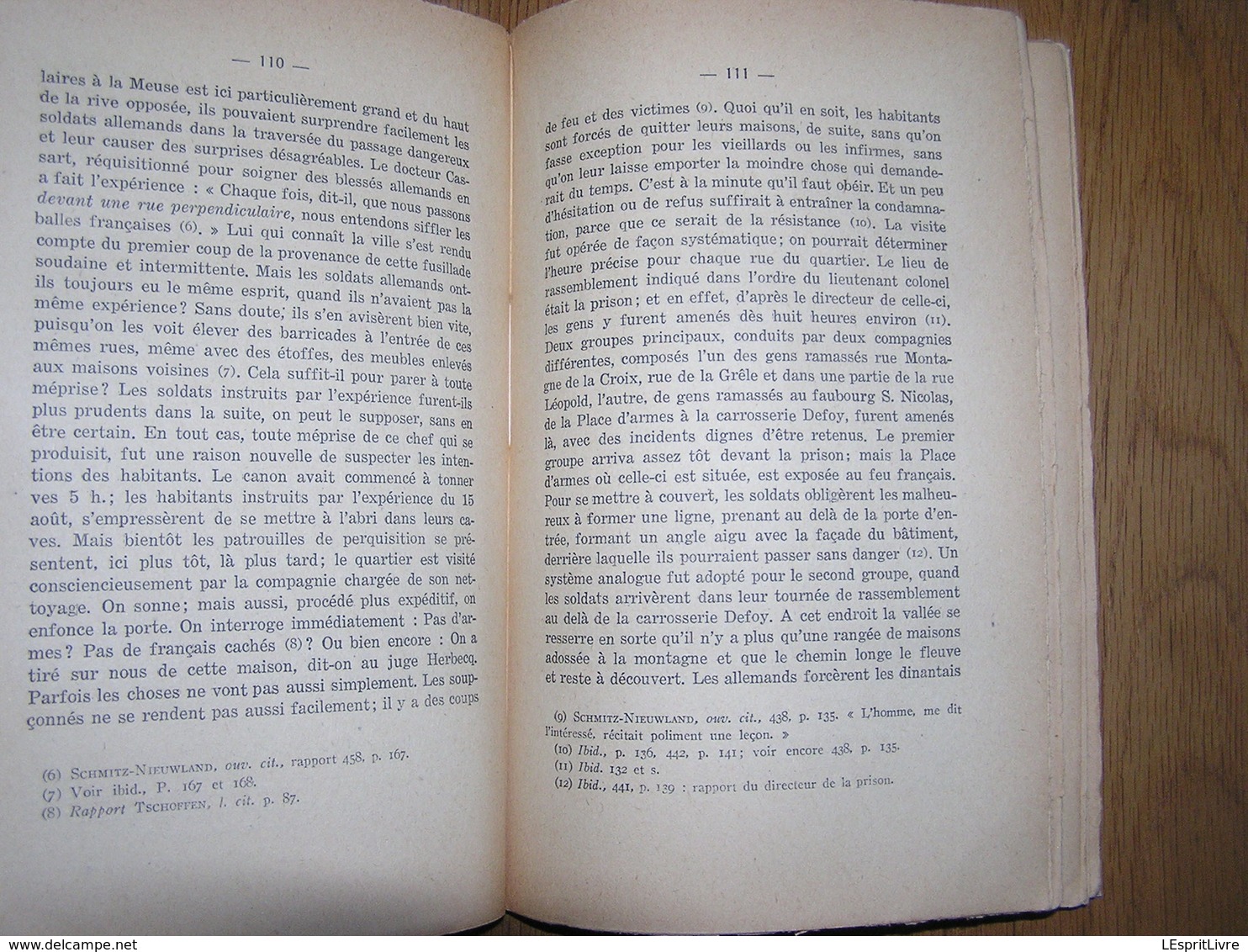 LE SAC DE DINANT Régionalisme Guerre 14 18 Massacre Martyrs Documents Allemands Rapport Leffe Neffe Saint Médard Pierre