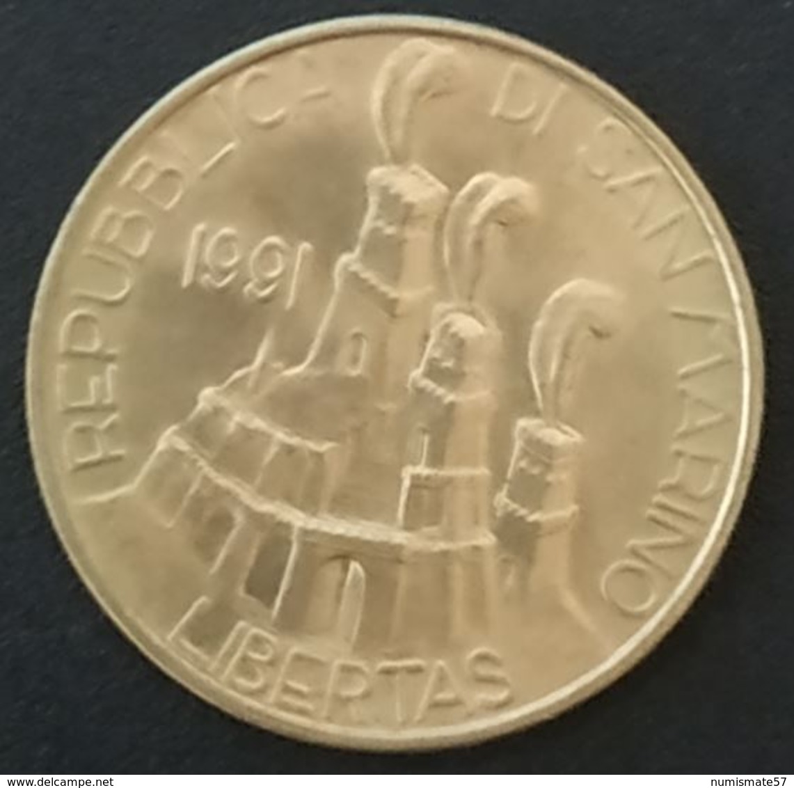 SAINT MARIN - SAN MARINO - 200 LIRE 1991 - KM 268 - Saint-Marin