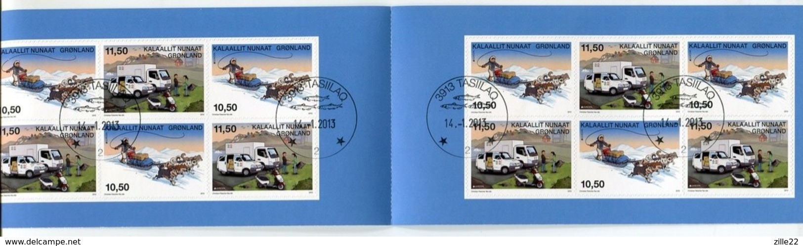 Grönland Mi# MH 21 Gestempelt - EUROPA CEPT - Postal Service - Markenheftchen