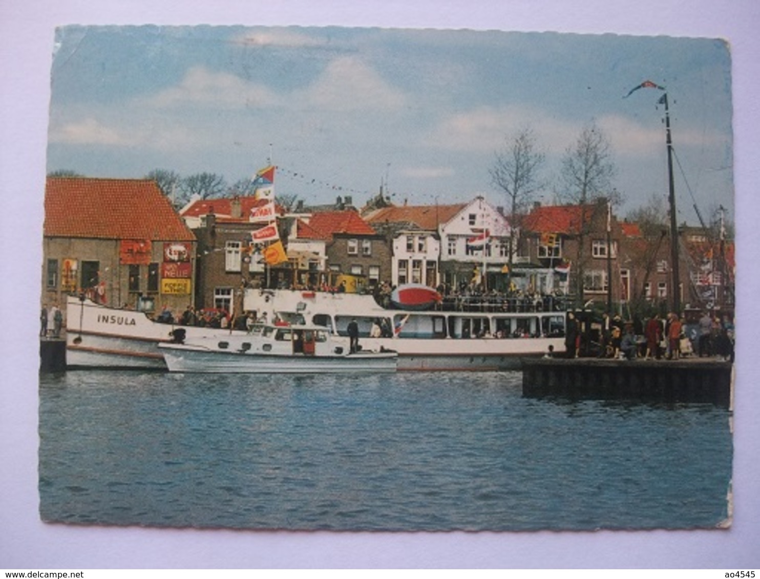 N64 Ansichtkaart Urk - Toeristenboot Insula - 1972 - Urk