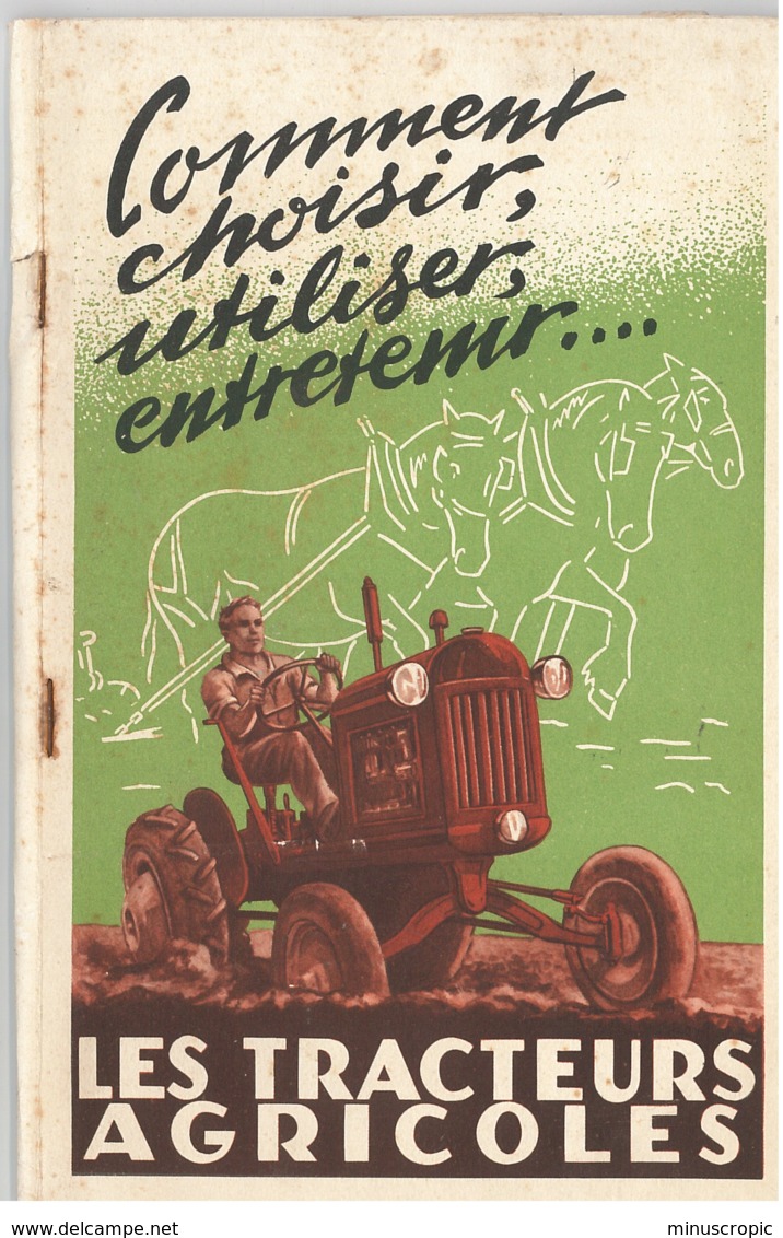 Les Tracteurs Agricoles - Comment Choisir, Utiliser, Entretenir - 1950 - Auto