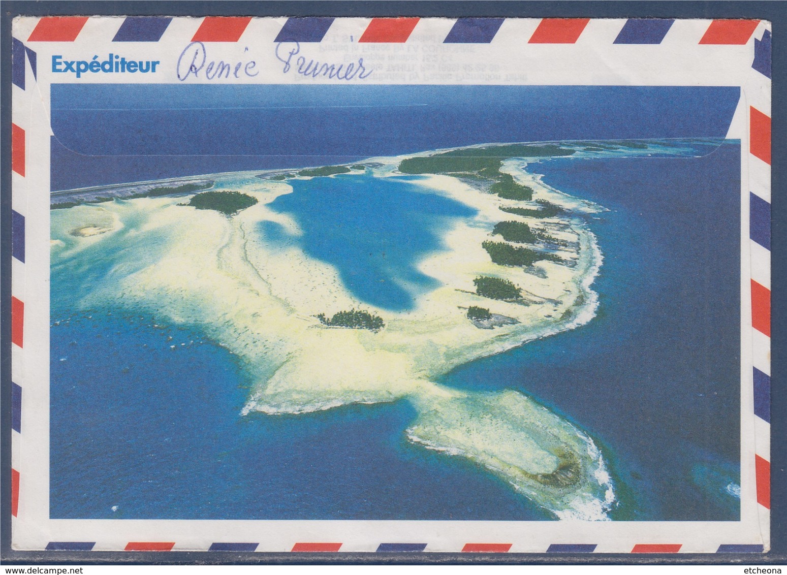 Enveloppe Polynésie Française Fare-Huahune Iles-sous-Le-Vent 21.9.95 N°480c Et 479 - Covers & Documents