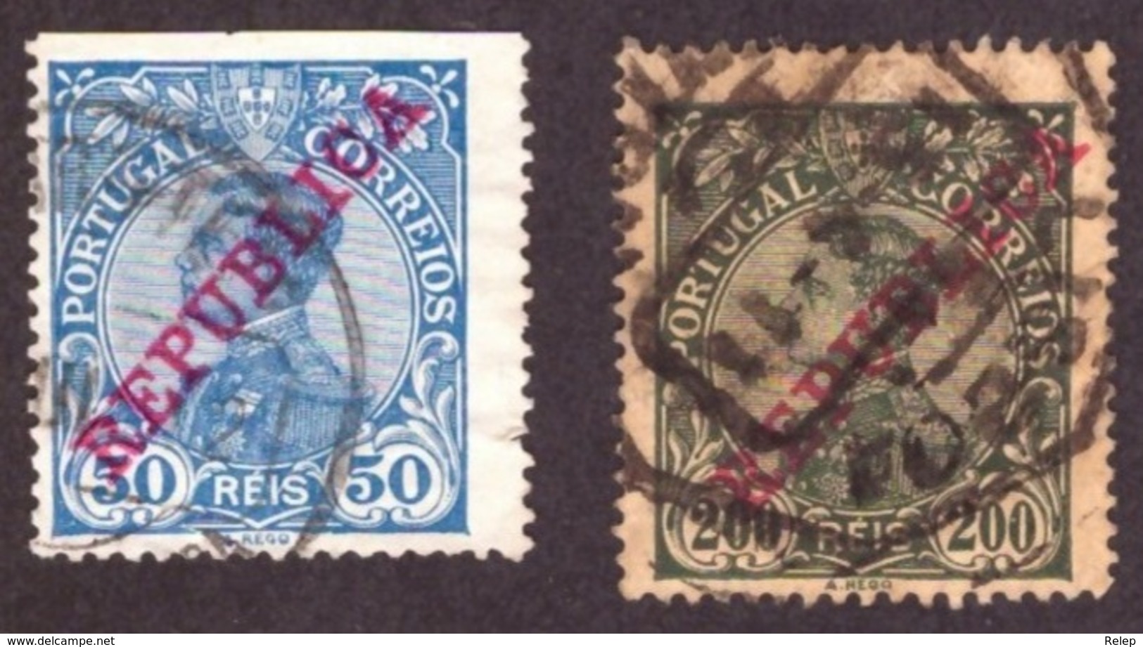 Portugal  1910 -  Rei D Manuel II N°176-180 Cote €7.30 - Oblitérés