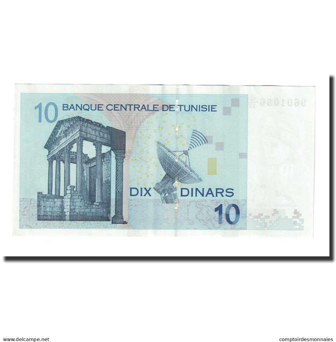 Billet, Tunisie, 10 Dinars, 2005, 2005-11-07, KM:90, SPL - Tunisie