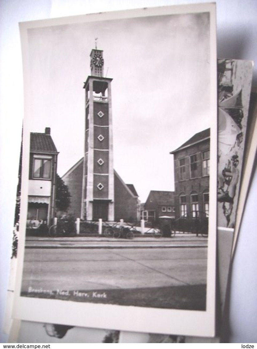 Nederland Holland Pays Bas Breskens Met NH Kerk En Omgeving Fotokaart - Breskens