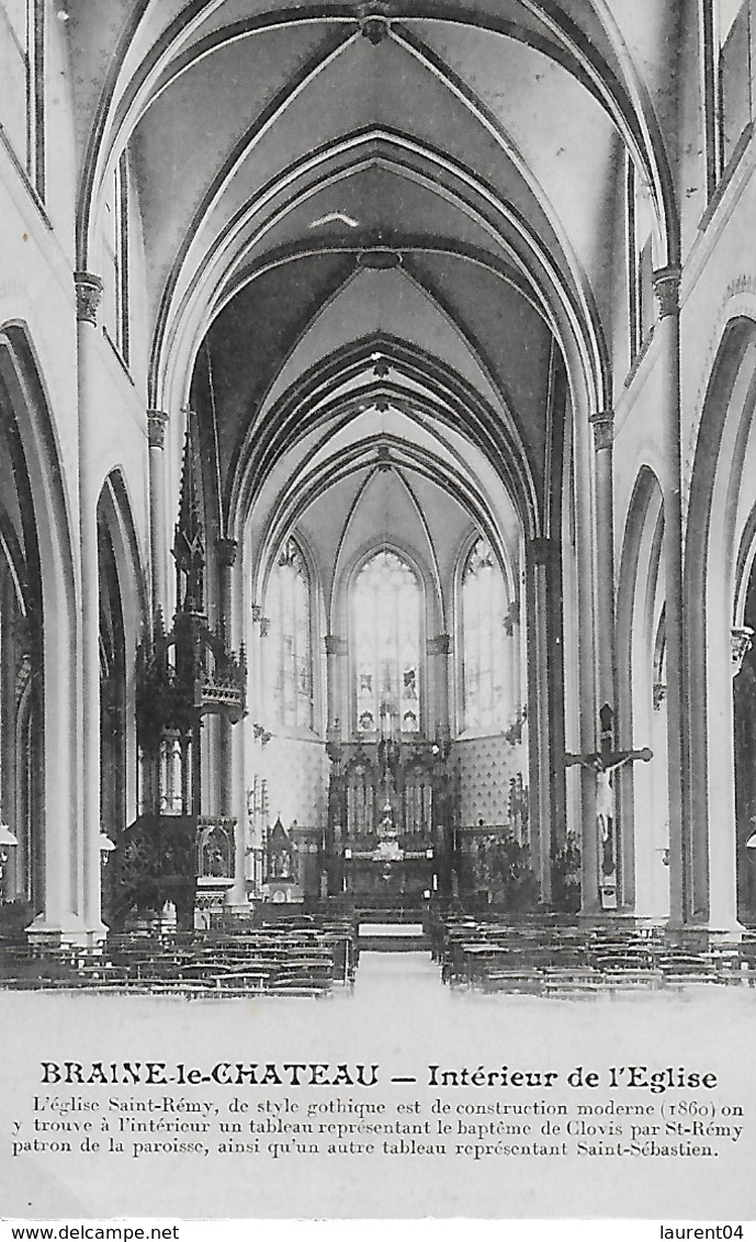 BRAINE LE CHATEAU. INTERIEUR DE L'EGLISE - Braine-le-Chateau