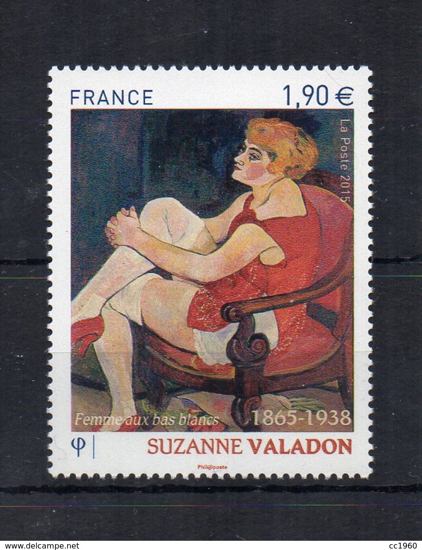 Francia - 2015 - Arte - Femme Aux Bas Blancs Di Suzanne Valadon - 1 Valore Da Euro 1,90 - Nuovo ** - (FDC20770) - Nuovi