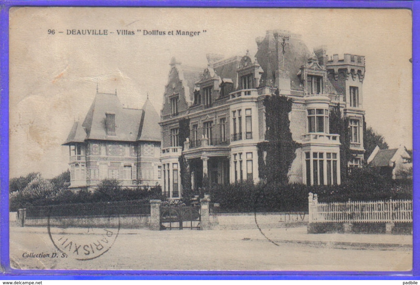 Carte Postale  14. Deauville Villas  Dollfus Et Manger   Très Beau Plan - Deauville