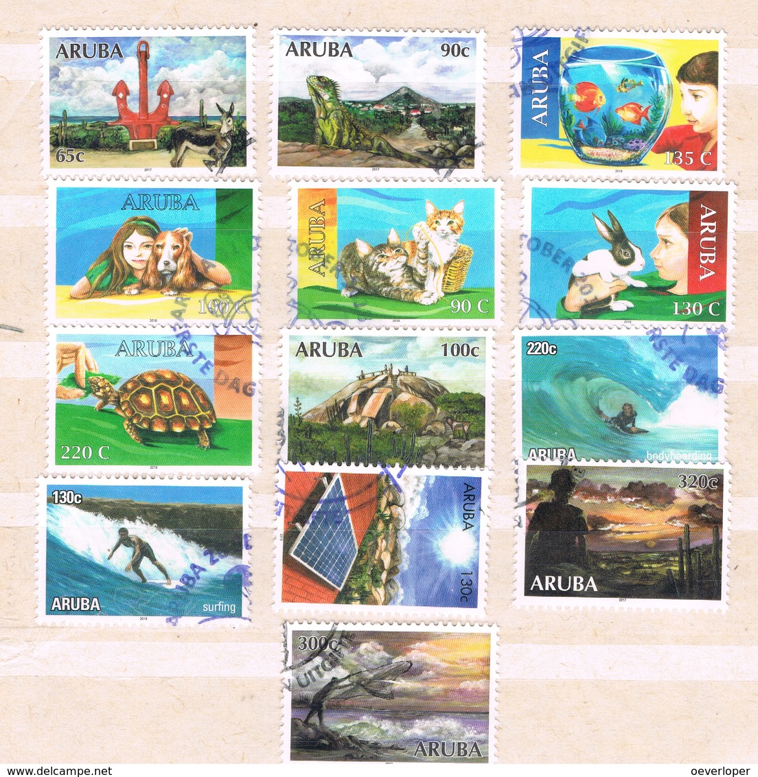 Aruba Used Variety - West Indies