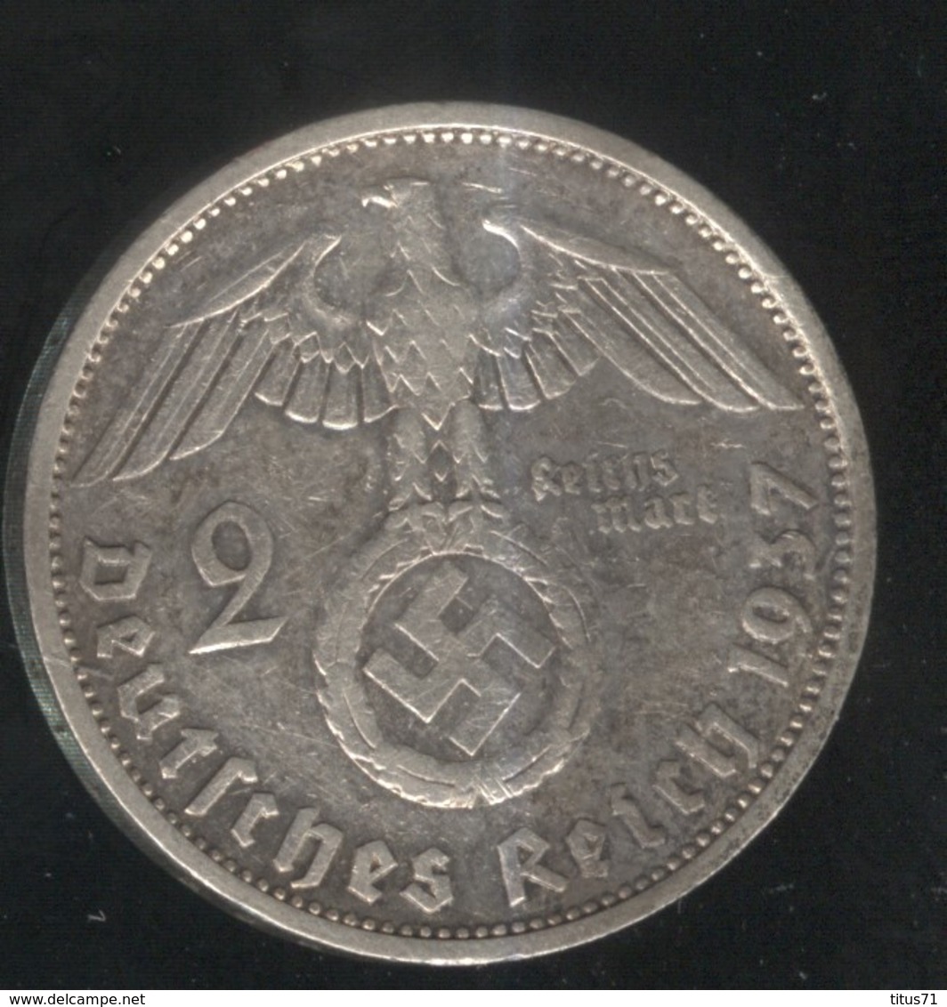 2 Mark Allemagne / Germany 1937 F - TTB+ - 2 Reichsmark