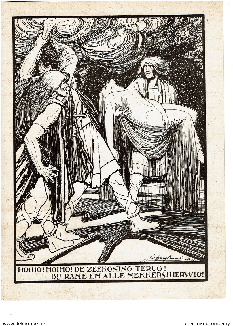 1920s - 11 Original ART NOUVEAU / JUGENSTIL Prints From GUDRUN (A. Rodenbach) Signed Josef SPEYBROUCK - 12 Scans - Altri & Non Classificati